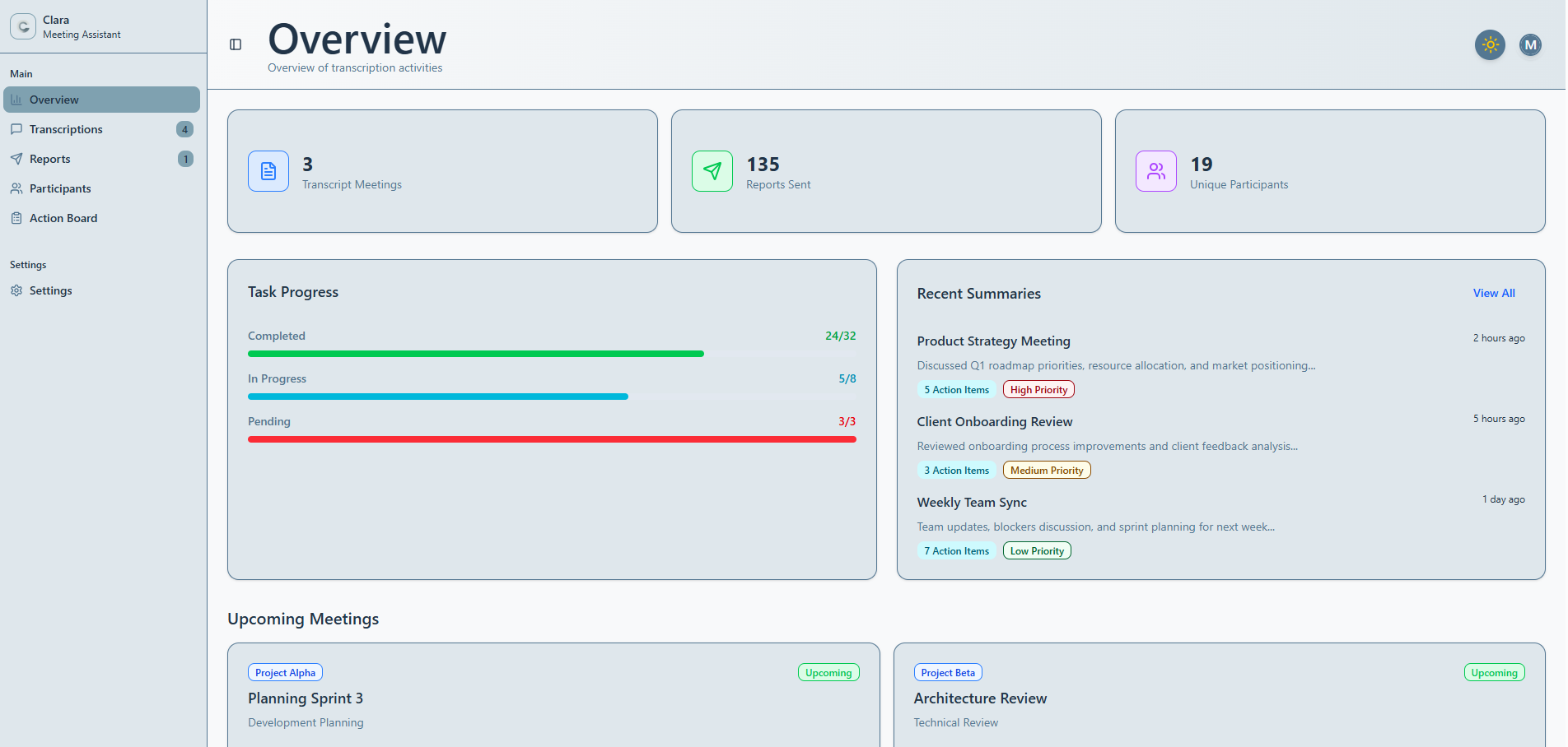 CLARA - Meeting Assistant Agent